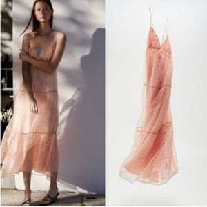 NWT Zara Organza Floral Dress